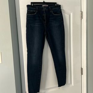 Joe’s raw hem skinny jeans